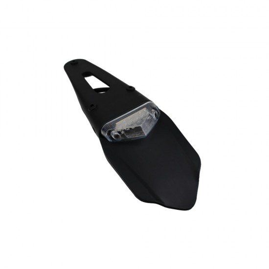 Guarda Lamas Traseiro Universal c/Farolim LED (Branco) RJ