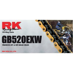 Corrente RK 520EXW Preto/Dourado