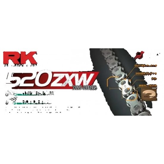 Corrente RK 520ZXW Dourado/Preto
