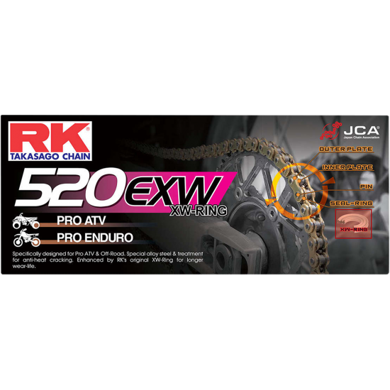 Corrente Rk Exw Six Days 520 com Xw-rings 