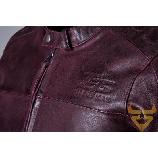 Casaco em Pele Rst Isle Of Man TT Brandish2 CE Oxblood Casaco em Pele Rst Isle Of Man TT Brandish2 CE Oxblood