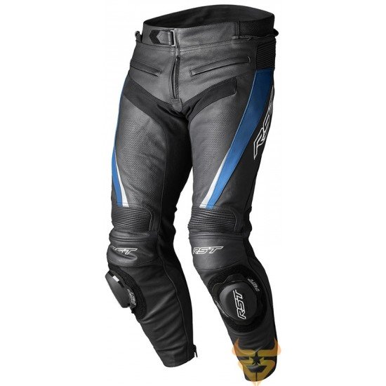 Calças em Pele Rst Tracktech Evo 5 Azul / Preto / Branco Calças em Pele Rst Tracktech Evo 5 Azul / Preto / Branco
