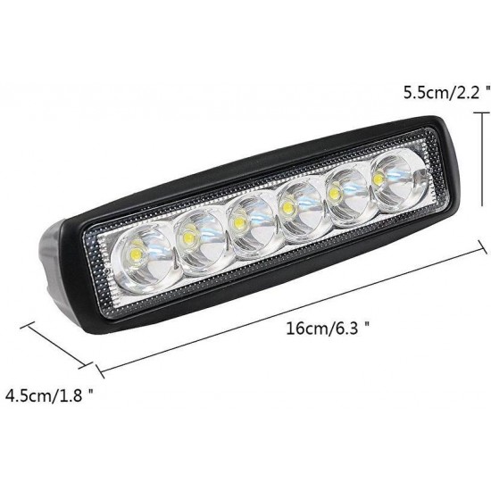 Barra Leds 16x4.5 Black 18w