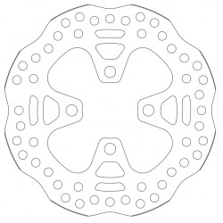 Disco Travão Trás em Flor SBS Brakes Yamaha Yfz 450
