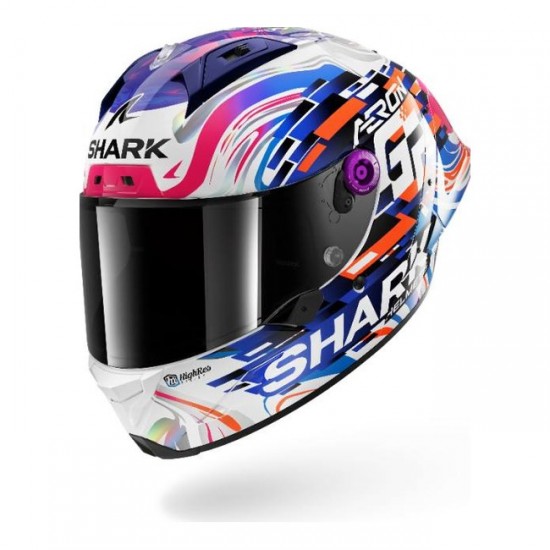 Capacete Shark Aeron GP Replica Zarco GP de France Carbon / Violet / Blue