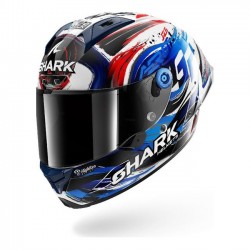 Capacete Shark Aeron GP FIM Replica Zarco Signature White / Black / Blue