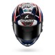 Capacete Shark Aeron GP FIM Replica Zarco Signature White / Black / Blue