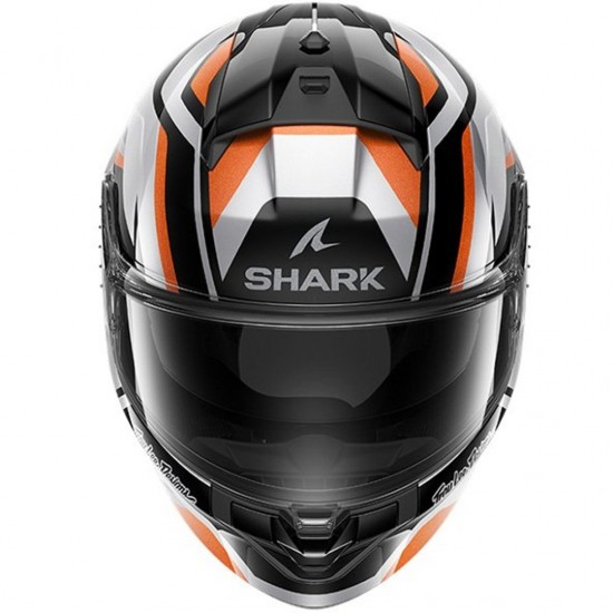 Capacete Shark Ridill 2 TLD Apex Silver / Black / Orange
