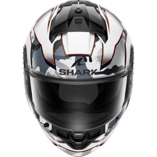 Capacete Shark Ridill 2 TLD Matrix White / Silver / Red