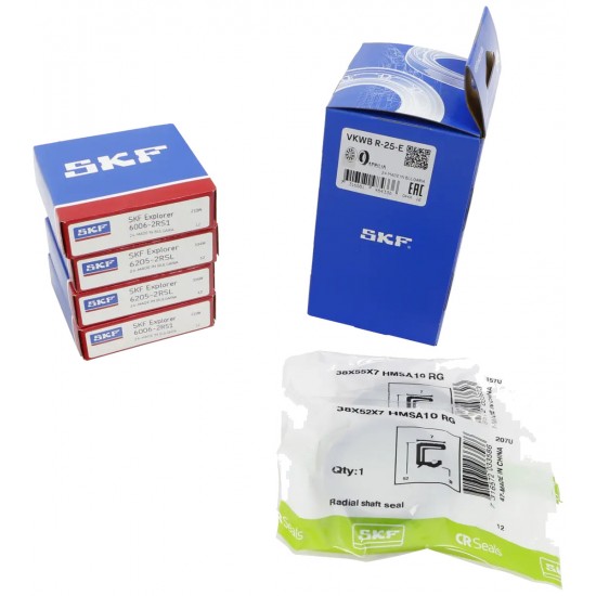 Kit Rolamentos e Retentores Roda de Trás SKF Estrada Aprilia