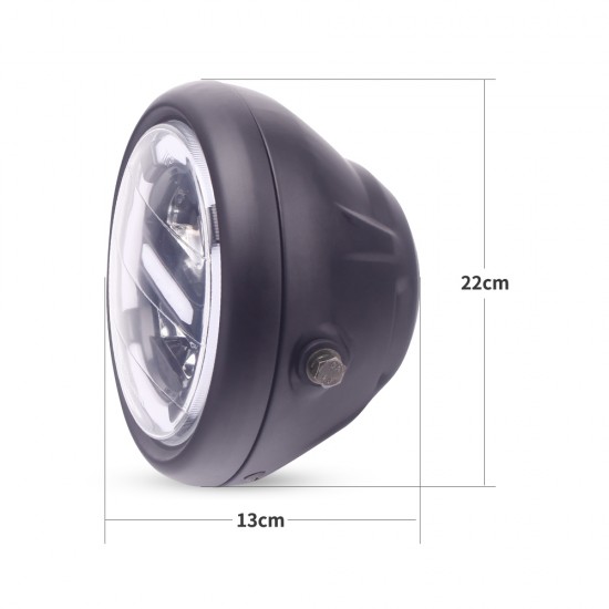 Farol Skullfire Cafe Racer Retro Led Farol Skullfire Cafe Racer Retro Led