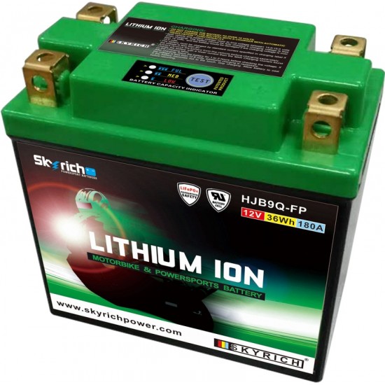 Bateria Lítio Skyrich HJB9Q Compativel com BSLI-03|YB7-A|YB7L-A