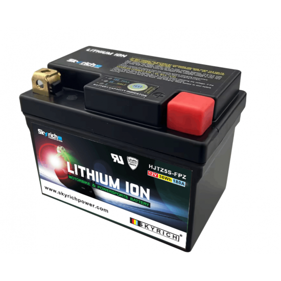 Bateria Lítio Skyrich HJTZ5S-FPZ Compativel YTZ7-S|TT7Z-S|YTZ5S