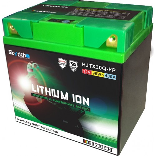 Batería De Litio 12V 8Ah 480A – Compatible Con 53034, YTX30-L, YIX30L-BS Y Más (Skyrich)