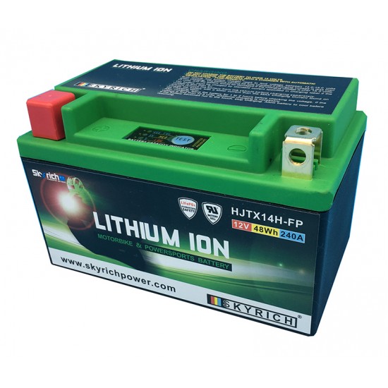 Bateria Lítio Skyrich HJTX14H Compatível com YTX14|YTX12|BSLI-06