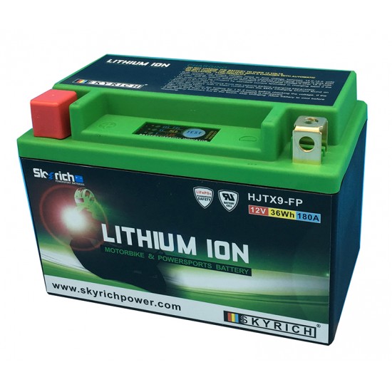 Bateria Lítio Skyrich HJTX9 Compatível com YTX9|YTX7|BSLI-03