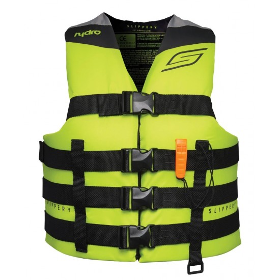Colete Salva-Vidas Slippery Hydro Nylon Black / Lime