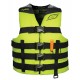 Colete Salva-Vidas Slippery Hydro Nylon Black / Lime