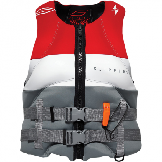Colete Salva-Vidas Slippery Surge Charcoal / Red