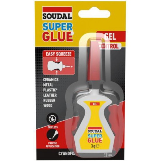Cola Super Glue Gel 3g Precision SOUDAL