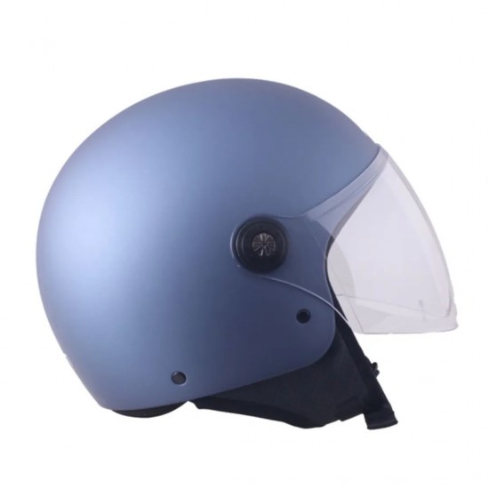 Capacete ADN JET SPRITZ TITANIUM BLUE METAL