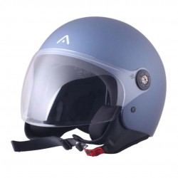 Capacete ADN JET SPRITZ TITANIUM BLUE METAL