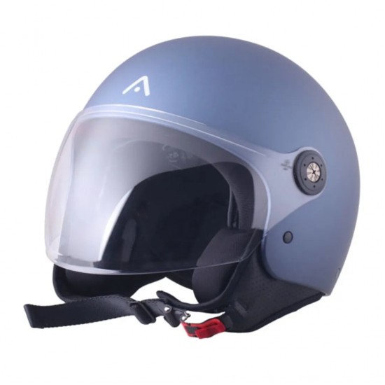 Capacete ADN JET SPRITZ TITANIUM BLUE METAL