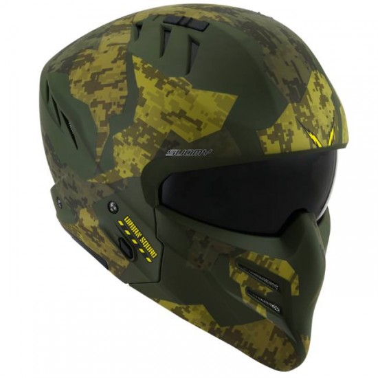 Capacete Suomy Armor Urban Squad Camouflage Mat Army Green