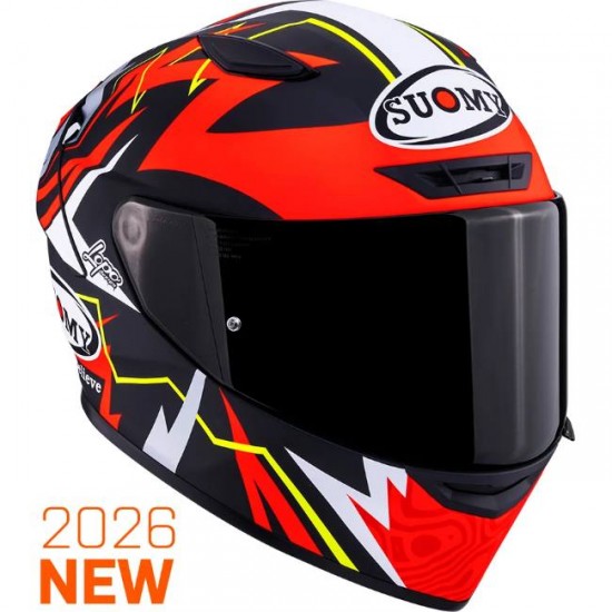 Capacete Suomy Track-1 Sam Lowes Replica 2025 Mat Red