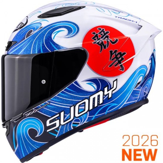 Capacete Suomy Track-1 Waves White