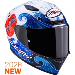 Capacete Suomy Track-1 Waves White