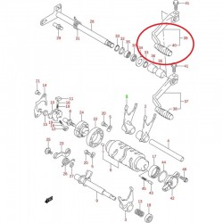 Pino Pedal Mudanças 09209-05011 Original  Suzuki Ltz 400 k9