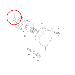 O-Ring / Junta Tórica Filtro Óleo 09280-13004 Suzuki Ltr 450