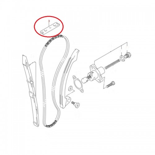 Guia Corrente Distribuição 1278235G01 Suzuki Ltr 450