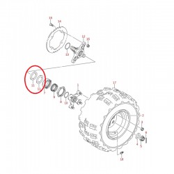 Anilha Porca do Eixo Original 64723-45G00 Suzuki Ltz 400