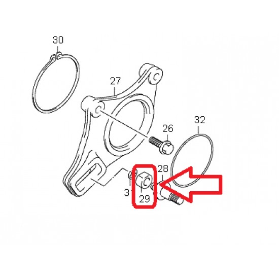 Casquilho Suporte de Pinça de Travão Traseiro Suzuki Ltr 450