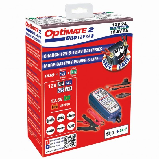 Carregador Baterias Optimate 2 Duo
