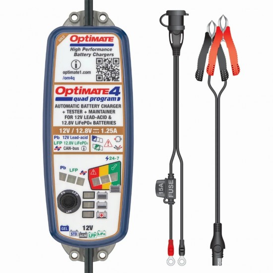 Carregador Baterias Optimate 4 Dual