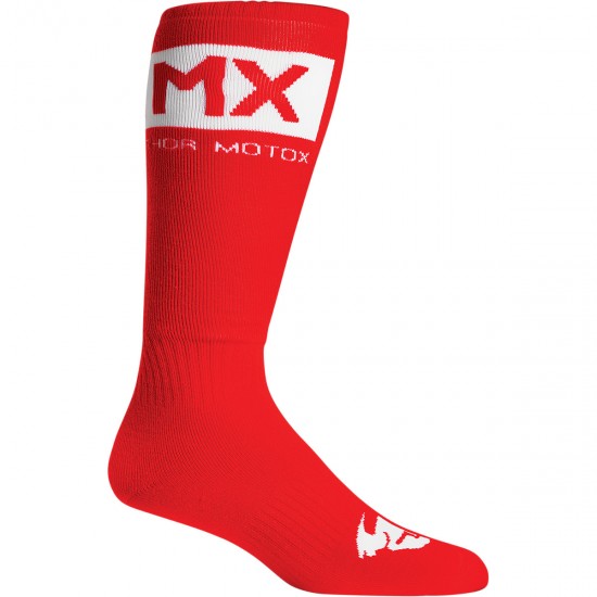 Meias Thor Mx Solid Red / White
