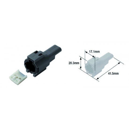Conectores Elétricos Waterprof 2 Terminais Fêmea Tipo 060 Conectores Elétricos Waterprof 2 Terminais Fêmea Tipo 060