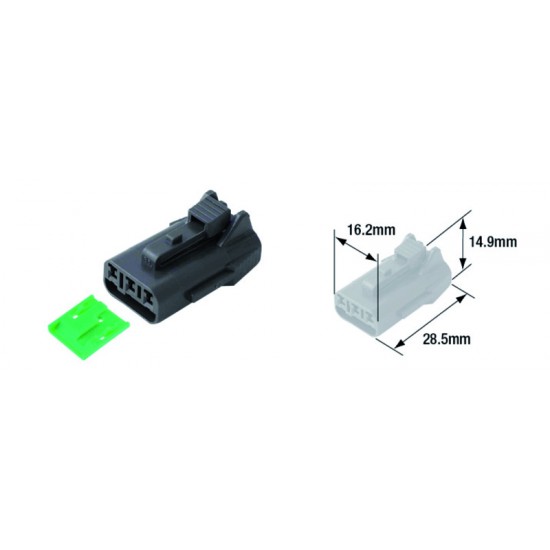 Conectores Elétricos Waterprof 3 Terminais Macho Tipo 060 Conectores Elétricos Waterprof 3 Terminais Macho Tipo 060