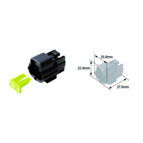 Conectores Elétricos Waterprof 2 Terminais Fêmea Tipo 070 (FRA) Conectores Elétricos Waterprof 2 Terminais Fêmea Tipo 070 (FRA)