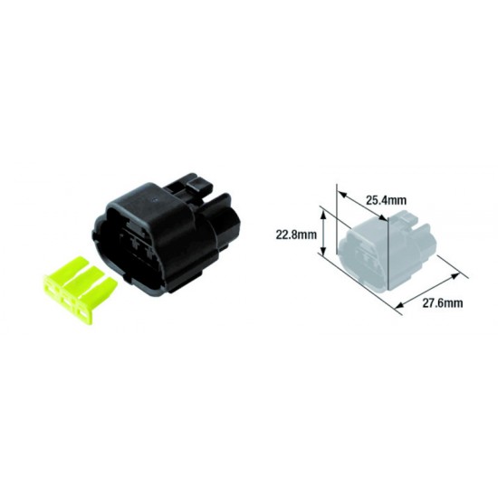 Conectores Elétricos Waterprof 3 Terminais Fêmea Tipo 070 (FRA) Conectores Elétricos Waterprof 3 Terminais Fêmea Tipo 070 (FRA)