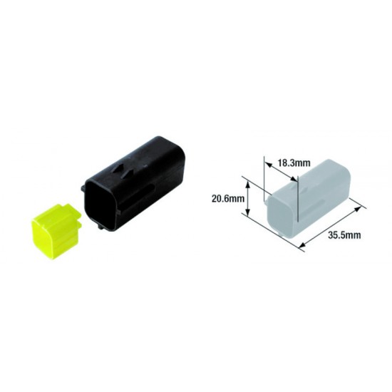 Conectores Elétricos Waterprof 4 Terminais Macho Tipo 070 (FRA) Conectores Elétricos Waterprof 4 Terminais Macho Tipo 070 (FRA)