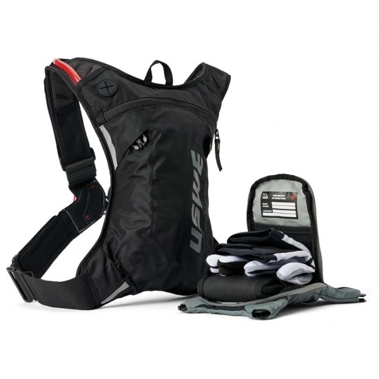 Mochila De Hidratação / Camel Bag Uswe Moto Hydro 3 Black
