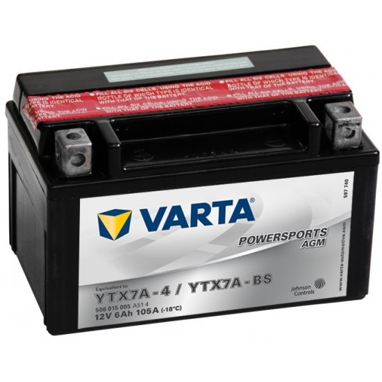 Bateria Varta Suzuki Ltr 450 - Ytx7a-bs / Ytx7a-4