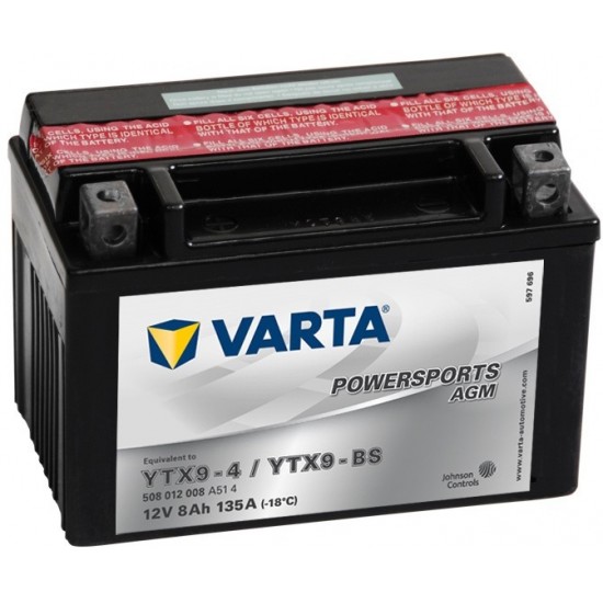 Bateria Varta Agm Ytx9-bs / Ytx9-4