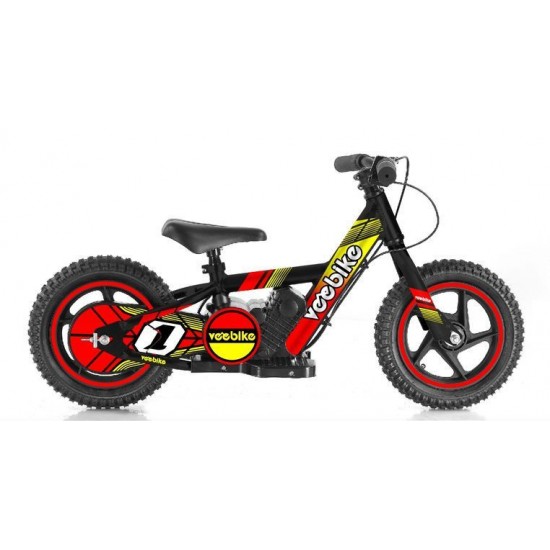 Bicicleta Elétrica Criança Veebike Raptor E-Bike 12' Black / Red