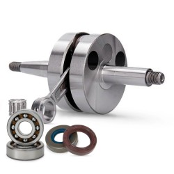 Kit cambota HQ Racing Biela CNC e Rolamentos C3 Voca Minarelli AM6