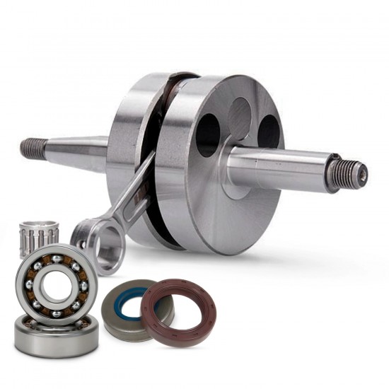 Kit cambota HQ Racing Biela CNC e Rolamentos C3 Voca Minarelli AM6